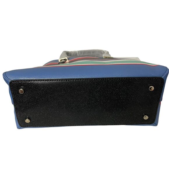 Kate Spade Set Maise Cedar Street Handbag & Zip Around Wallet Multicolor Stripe - Picture 4 of 7